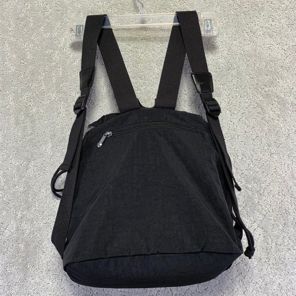 Kipling Black Nylon Backpack Drawstring Flap Back… - image 5